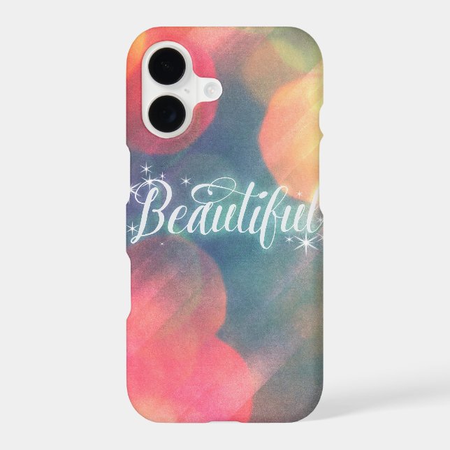 Beautiful Script Iphone Case (Back)