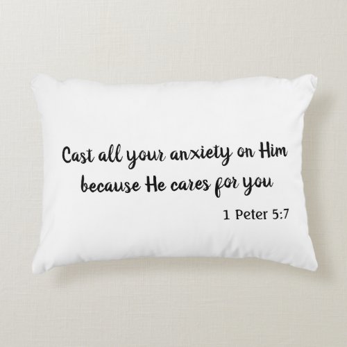 Beautiful Scripture about Peace Accent Pillow