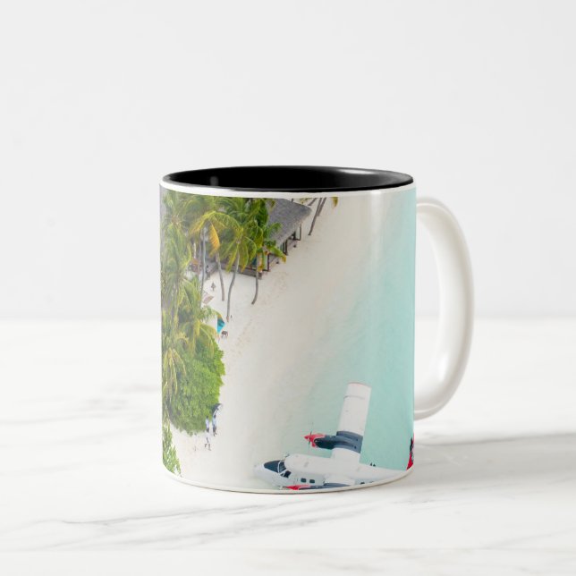 Beautiful Sea Animals Two-Tone Coffee Mug (Front Right)