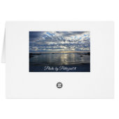 Beautiful Sea at Night Blank Card (Back Horizontal)