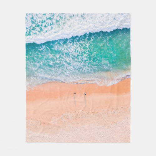 Beautiful Sea Beach Fleece Blanket