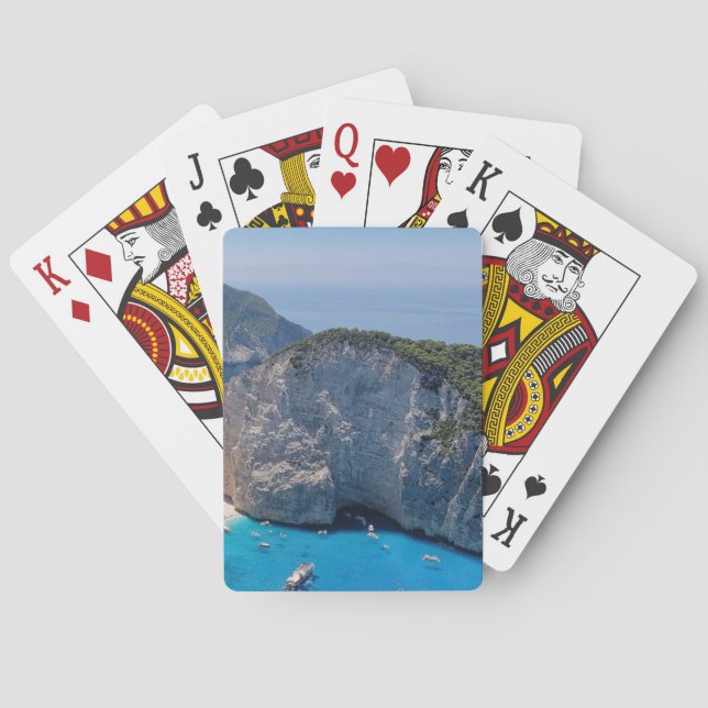 Beautiful Sea Beach  Poker Cards (Back)