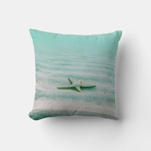 Beautiful Sea Star Throw Pillow