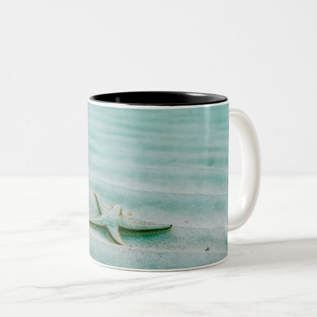 Beautiful Sea Star Two-Tone Coffee Mug (Front Right)