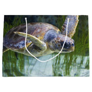 Beautiful Sea Turtle Swimming Large Gift Bag