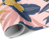Beautiful seamless artistic sweet tropical pattern wrapping paper (Roll Corner)