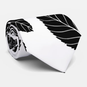 Beautiful seamless black and white monochrome patt neck tie