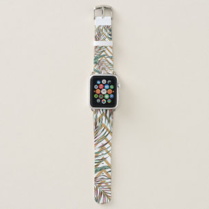 Beautiful seamless floral pattern background with apple watch band