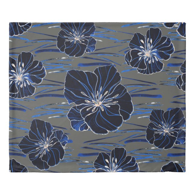 Beautiful seamless pattern with watercolor stylize duvet cover (Front)