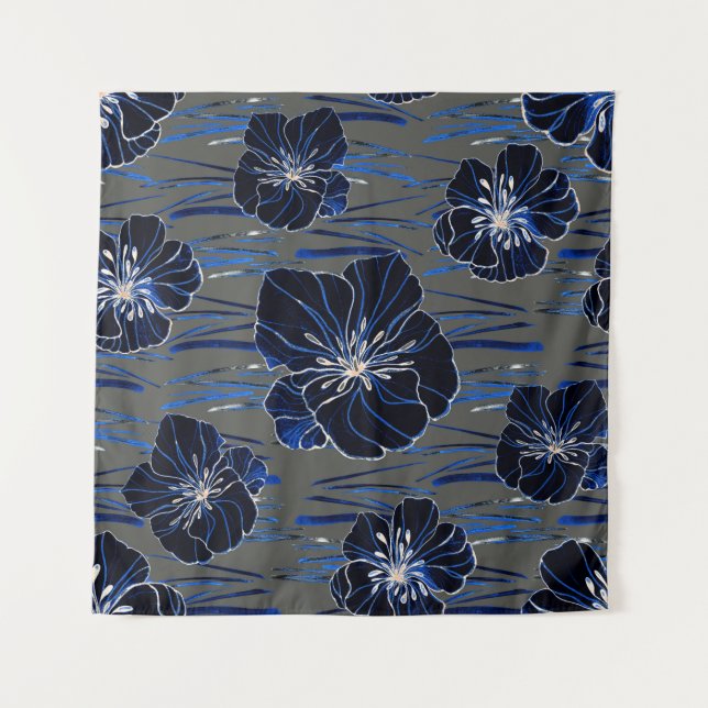 Beautiful seamless pattern with watercolor stylize tapestry (Front)