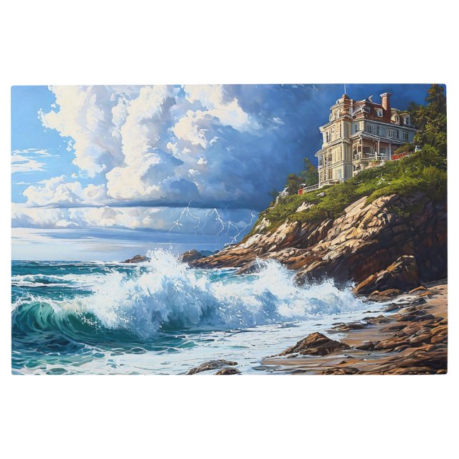 Beautiful seascape metal print (Front)