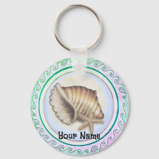 Beautiful seashell keychain