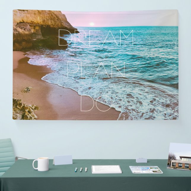 Beautiful Seaside Beach Sunset Banner (Tradeshow)