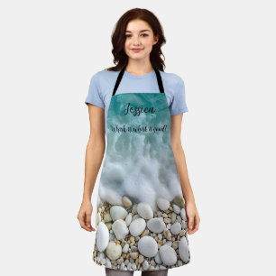 Beautiful Seaside Effect in Minimalism Pastels Apron