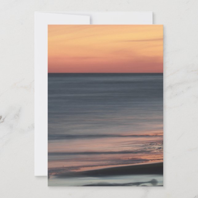 Beautiful Seaside Sunset Celebration Blank Invitation (Front)