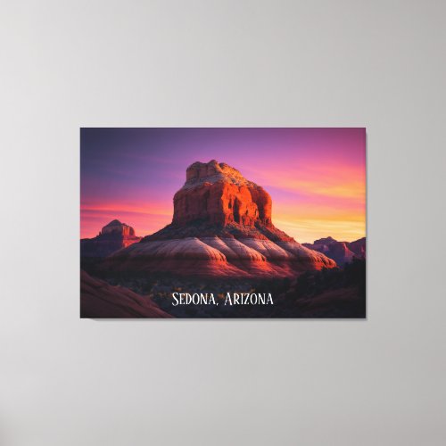 Beautiful Sedona Arizona Red Rocks Landscape Art C Canvas Print