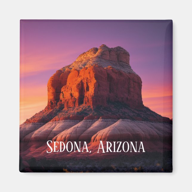 Beautiful Sedona Arizona Red Rocks Landscape Art Magnet (Front)