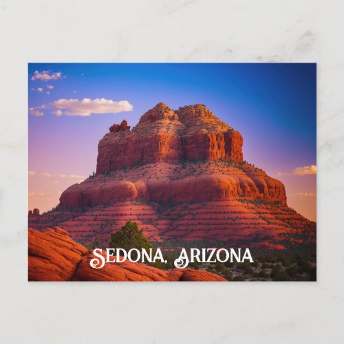 Beautiful Sedona Arizona Red Rocks Landscape Art Postcard