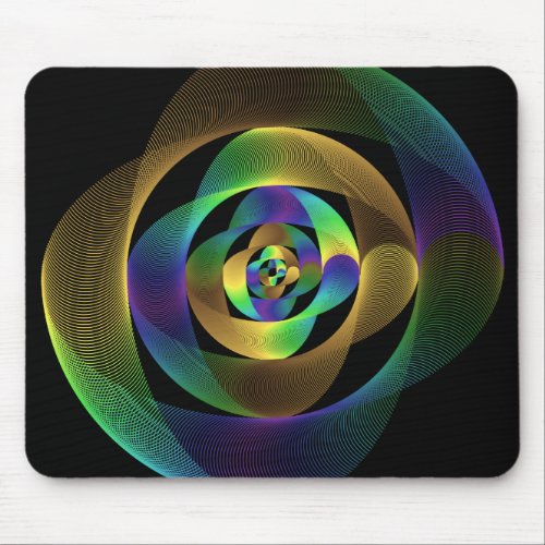 Beautiful semicircle pattern mouse pad