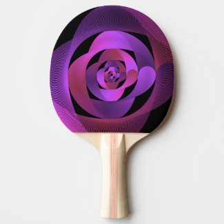 Beautiful semicircle pattern - ping pong paddle