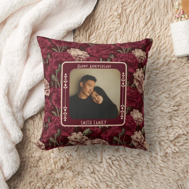 Beautiful Sentimental 50Th Wedding Anniversary  Throw Pillow (Blanket)