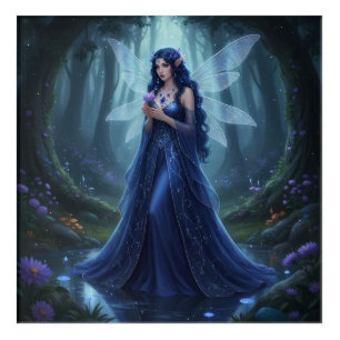 Beautiful September Sapphire Fairy Acrylic Print