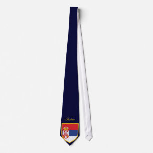 Beautiful Serbia Flag Tie