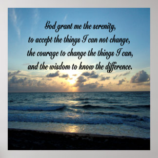 Serenity Prayer Posters | Zazzle