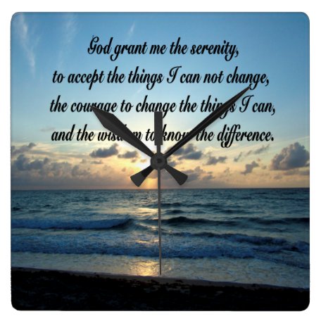 LOVELY SERENITY PRAYER OCEAN AND WAVES PHOTO FABRIC | Zazzle.com