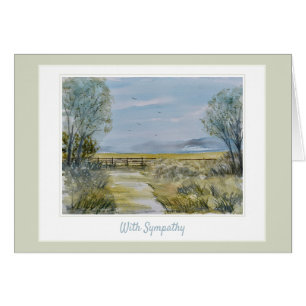 Beautiful Serenity Sympathy Memories Card