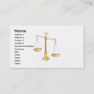 Beautiful Set of brass scales Business Card