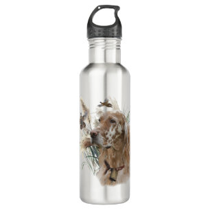 Beautiful Setter with Pheasants , Art Stainless Steel Water Bottle