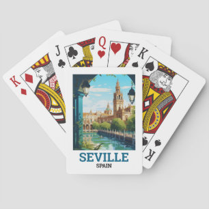 Beautiful Sevilla Beauty of Andalusia Spain Travel Poker Cards