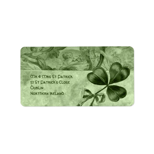 Beautiful Shamrocks Label (Front)