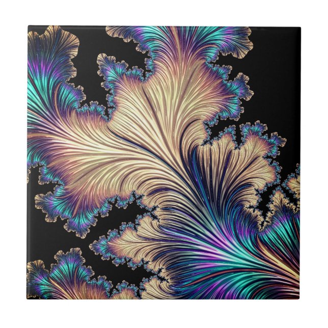 Beautiful shapes in colors ceramic tile (Front)