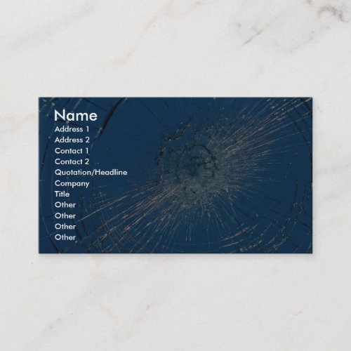 Beautiful Shattered glass Business Card Template