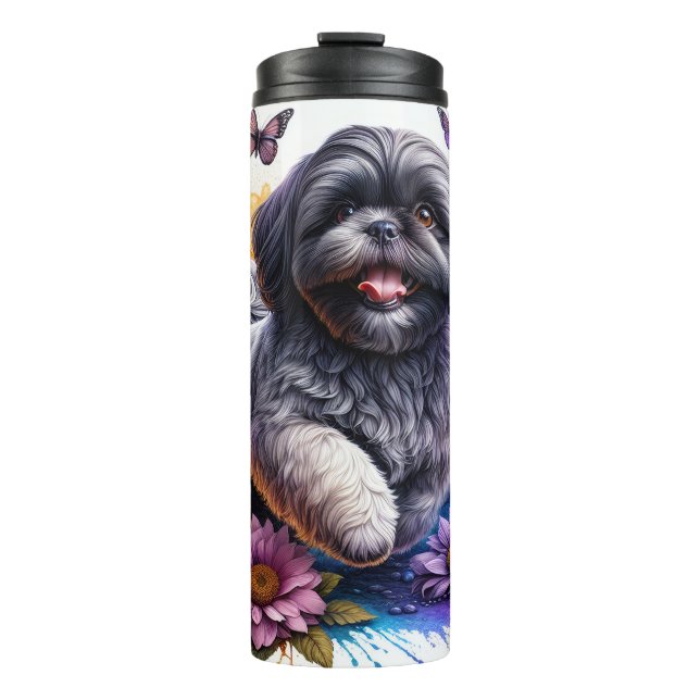 Beautiful Shih-Tzu Dog Thermal Tumbler (Front)