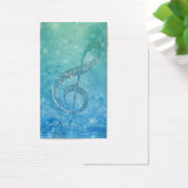 Beautiful shining effect blue treble clef (Desk)