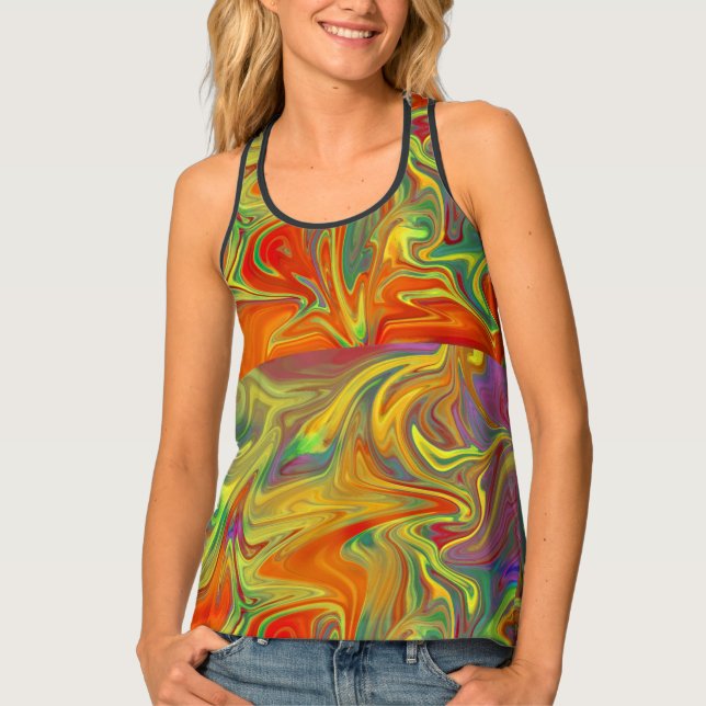 Beautiful Shirt"Love in Summer" Design Tank Top (Front)