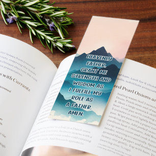 Beautiful Short Prayer For Dad's/Bible Verse  Bookmarks