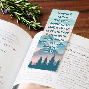 Beautiful Short Prayer For Dad's/Bible Verse  Bookmarks