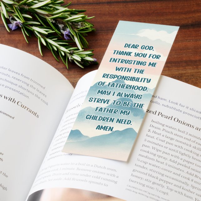 Beautiful Short Prayer For Dad's/Bible Verse  Bookmarks (Book)