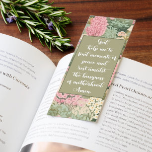 Beautiful Short Prayer For Mom's/Bible Verse  Bookmarks