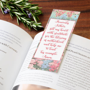 Beautiful Short Prayer For Mom's/Bible Verse Bookmarks