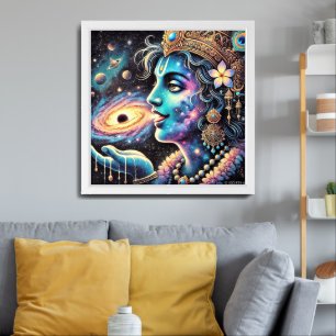 Beautiful Shree Krishna painting Framed Art