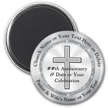 Beautiful Silver Cross Church Party Favors  Church Magnet by LittleLindaPinda at Zazzle