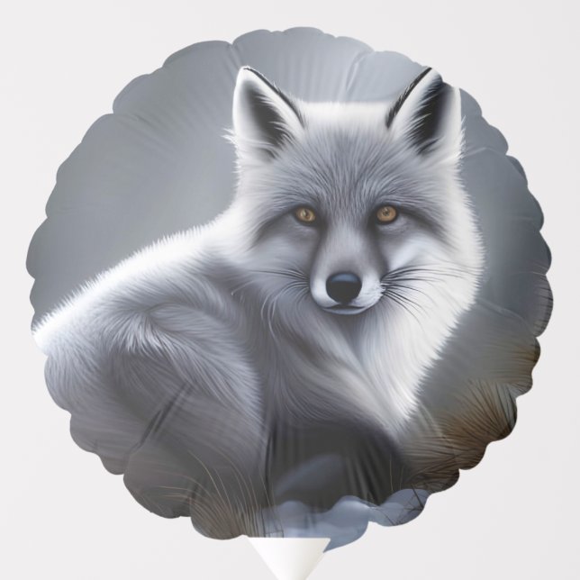 Beautiful Silver Fox  Balloon (Front)