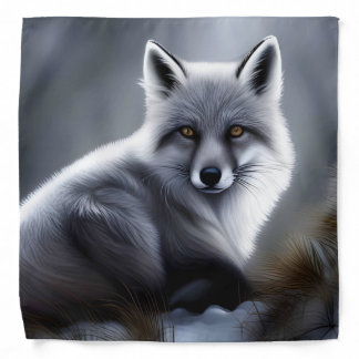 Beautiful Silver Fox Bandana