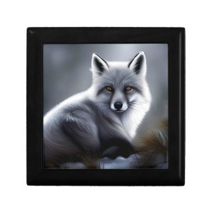 Beautiful Silver Fox Gift Box