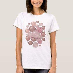 Beautiful Silver GLOWING BUBBLES Modern Design T-Shirt